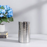 Pure Home + Living Silver Tone Hammered Champagne Bucket