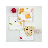 Baby Moo Fun With Fruits Large Muslin Napkin, Pack Of 3 - Multi-Color (Free Size)