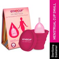 GynoCup Menstrual Cup and Sterilizer Container Combo (Small)