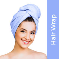 Nykaa Naturals Microfiber Hair Wrap for Frizz Free & Shiny Hair - Blue