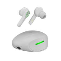 Portronics Harmonics Twins 23 Smart TWS Earbuds with Bluetooth 5.0, Upto 14Hrs Playtime-POR-1422 - White
