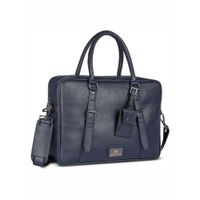 Smith & Blake Messenger Bag Blue Leatherette | Mocha Blue