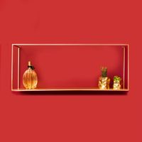 Living With Elan Formale Wide Shelf - Polished Brass Finish