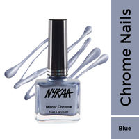 Nykaa Mirror Chrome Nail Lacquer - Intergalactic Blue 161