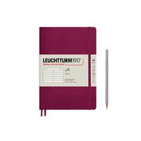 Leuchtturm1917 Medium A5-Size Soft Cover Notebook (Ruled) - Port Red