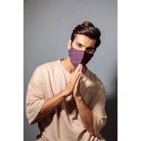 The Cover Up Project Mask For Men - Gentleman (Pack Of 3, Festive Edit) - Multi-Color (Free Size)