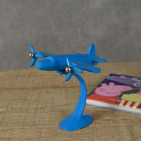 Manor House Aeroplane Sculpture 7 Inches Tall Blue