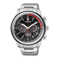 Eco-Drive 24h Indicator|Chronograph|Date Analog Black Dial Color Men's Watch-CA4034-50F
