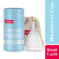 Sirona Reusable Menstrual Cup with FDA Compliant Medical Grade Silicone - Small