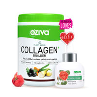 OZiva Daily Anti-Ageing Routine: Youth Elixir Face Serum+Plant Based Collagen Builder