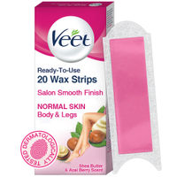 Veet Full Body Waxing Kit Gelwax Technology Normal Skin - 20 Strips