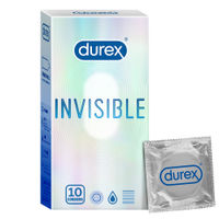 Durex Invisible Super Ultra Thin Condoms For Men - 10 Units