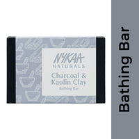 Nykaa Naturals Charcoal & Kaolin Clay Detox Bathing Soap