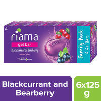 Fiama Gel Bar Blackcurrant and Bearberry (Pack of 6)