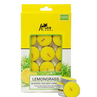 Pan Aromas Lemon Grass Scented Tealight Candles