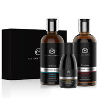 The Man Company Gift Set Cleanse Pack (Charcoal Shampoo + Face Wash + Body Wash) (3 Pcs)