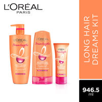 L'Oreal Paris Long Hair Dreams Kit: Shampoo + Conditioner + No Haircut Cream