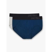 Eazybee Sustainable Eco-super Soft Tencel Briefs Pack Of 2 - Grey & Blue