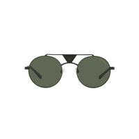 EMPORIO ARMANI 0EA2120 FLAT TEMPLE DARK GREEN Lens Round Male Sunglasses