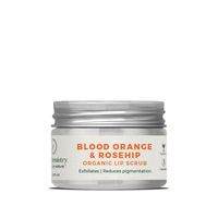 Juicy Chemistry Blood Orange & Rosehip Organic Lip Scrub - For Pigmented Lips
