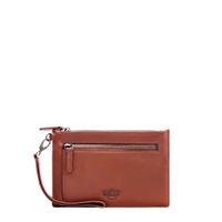 Eske Paris Gin Leather Travel Pouch With Spacious Compartment, Tan