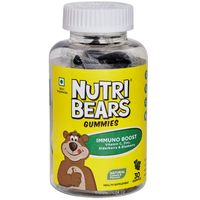 Nutribears Immuno Boost For Kids & Adults With Natural Elderberry & Blueberry