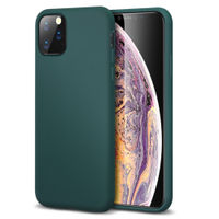 VAKU Liquid Silicon Velvet Touch Protective Case For Apple Iphone 11 Pro Max 6.5 - Green