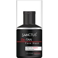 SANCTUS De-tan Face Wash - Tan Removal & Skin Brightening - Oil Control & Skin Repair Formula