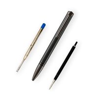 Lapis Bard Contemporary Special Edition Torque Ballpoint Pen - Carbon Fibre with Gunmetal Trim