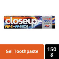 Closeup Fire Freeze Toothpaste