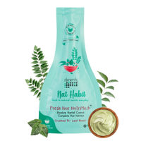 Nat Habit Tri-Leaf FRESH Hair Mask (NutriMask) - Hairfall, Conditioning, Frizzy Hair, 17 Herbs