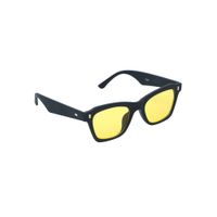 Floyd Black Frame Yellow Lense Plastic Sunglass Aa516_blk_ylw_1