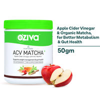 Oziva Plant Based ACV Matcha - Apple Cider Vinegar With The Mother And Matcha Tea