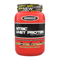 Big Muscles Nutrition Nitric Whey Protein Strawberry Banana Twirl Powder