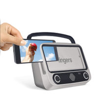 FINGERS My-Own-TV (MOT) Portable Speaker (High Utility Phone Holder | Bluetooth | Retro Radio)