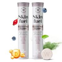 Wellbeing Nutrition Skin Fuel With Glutathione And Collagen For Radiant Skin -30 Effervescent Tablets