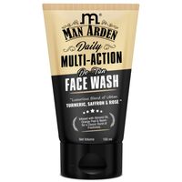 Man Arden Daily Multi-Action De-Tan Face Wash Ubtan Turmeric + Saffron + Rose