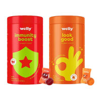 Welly Skin, Hair & Immunity Boosting Pack With Multivitamins For Glowing Skin & Strong Immunity