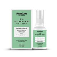 Rejusure 5% Glycolic Acid Dark Spots & Acne, Face Serum with Vitamin C & Hyaluronic Acid