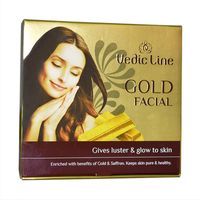 Vedic Line Gold Ojas Facial Gives Luster & Glow To Skin + Free Green Apple Toner 200ml Worth Rs.225/