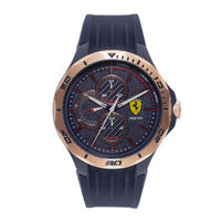 Scuderia Ferrari Pista Analogue Blue Round Dial Men's Watch (0830724)