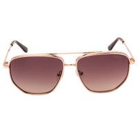 Guess Sunglasses Retro Square With Brown Lens For Men