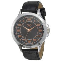 Gio Collection Men's Black Round Analogue Watch