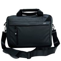 GRIPP Ribana Nylon Executive Laptop Messenger Water Repellent Bag For Macbook 15.6 Inch (Black)