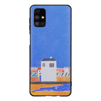 DOOBNOOB Sunny Beach Unique 3D Print Back Cover Case For Samsung Galaxy M51 (Sky Blue)