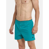 ALMO Cotton Solid Inner Boxer For Men Green (S)