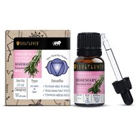 Soulflower Rosemary Essential Oil 100% Pure and Natural, for Moisturising Skin, Hair Nourishment
