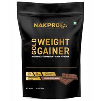 NAKPRO Weight Gainer, High Protein & High Calorie Weight Gain Protein Powder - Chocolate