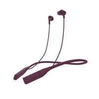 Wings Glide Wireless Neckbands With Bluetooth 5.0, 10 Hours Playtime, Built-in Woofers(burgundy)