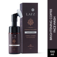 LAFZ Caffeine Foaming Face Wash with Built-In Face Brush